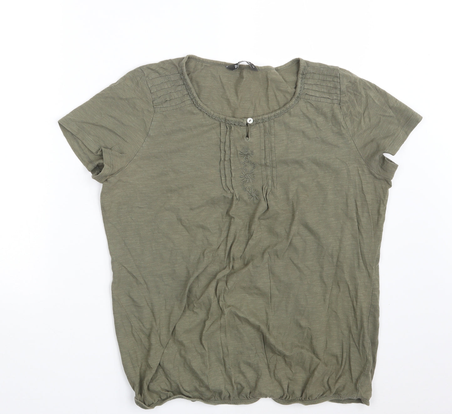 Bonmarché Womens Green   Basic T-Shirt Size 14
