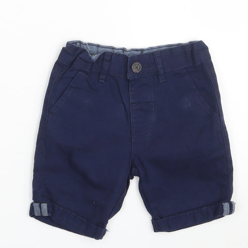 Pep & Co. Boys Blue  Denim Cropped Trousers Size 18-24 Months  - Waist 18in; Inside  leg 4in