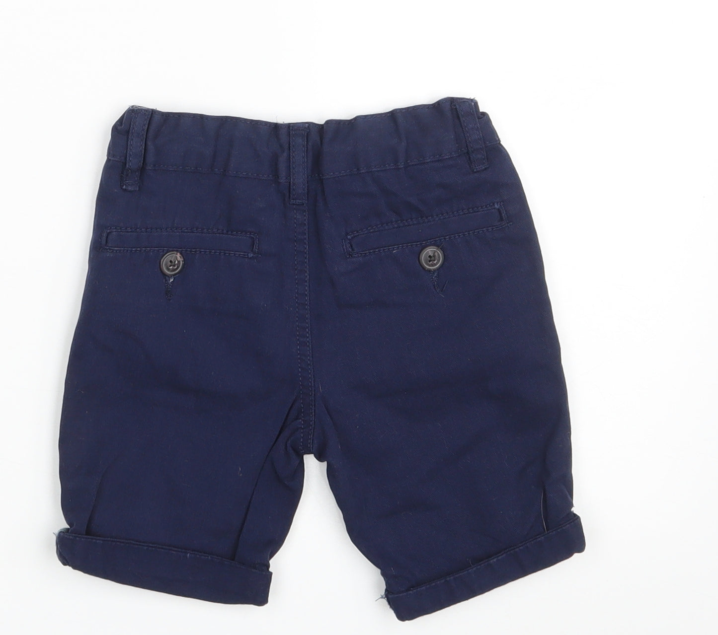 Pep & Co. Boys Blue  Denim Cropped Trousers Size 18-24 Months  - Waist 18in; Inside  leg 4in