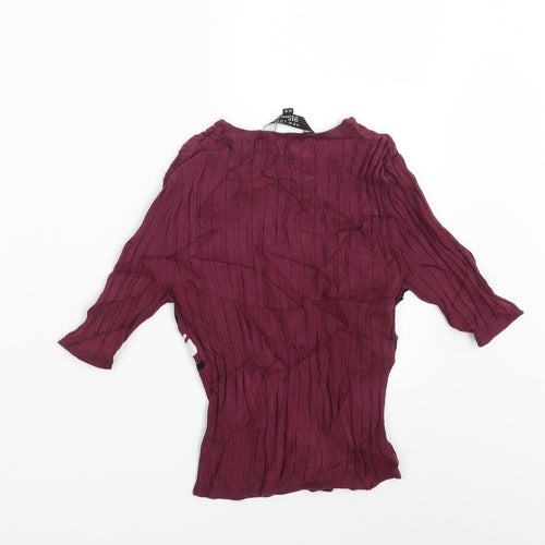 New Look Girls Purple Striped  Pullover Sweatshirt Size 12-13 Years