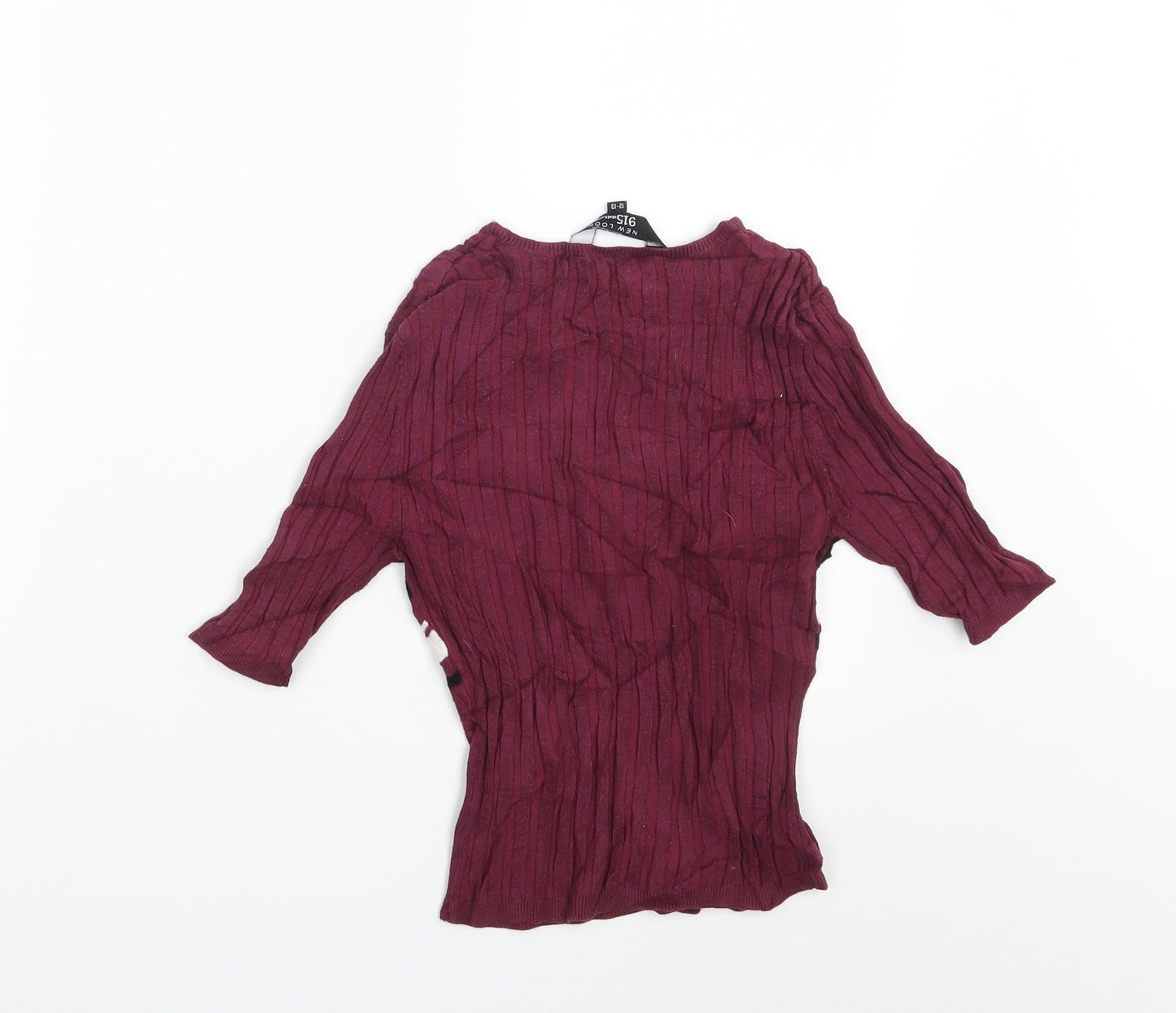 New Look Girls Purple Striped  Pullover Sweatshirt Size 12-13 Years