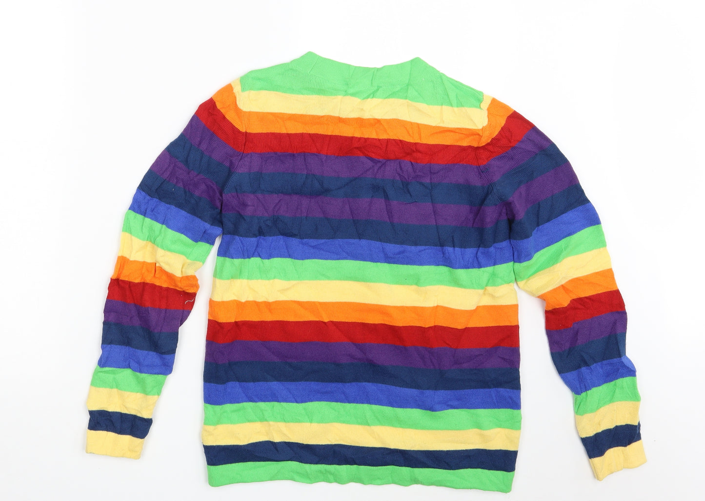 ASOS Womens Multicoloured Striped  Pullover Sweatshirt Size 10