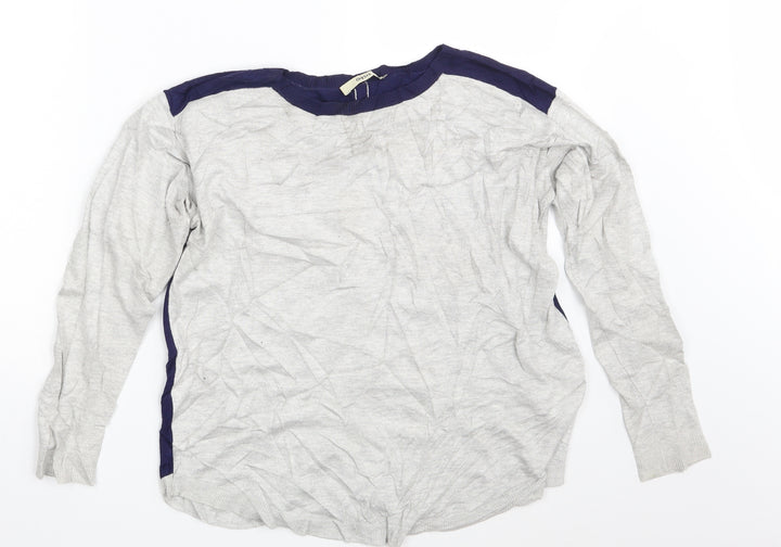 Oasis Womens Grey   Pullover Sweatshirt Size XS