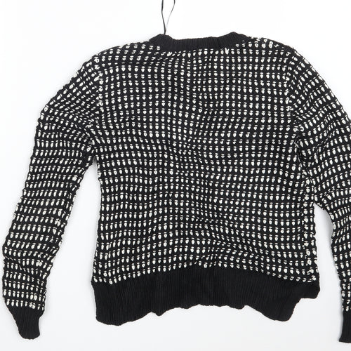 John Lewis Womens Black Polka Dot  Pullover Jumper Size S