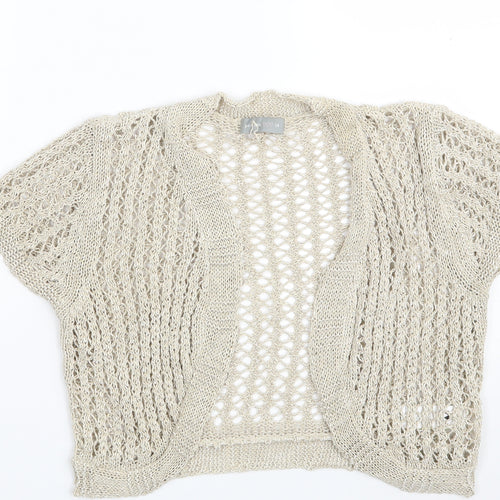 Per Una Womens Gold   Shrug Jumper Size 14