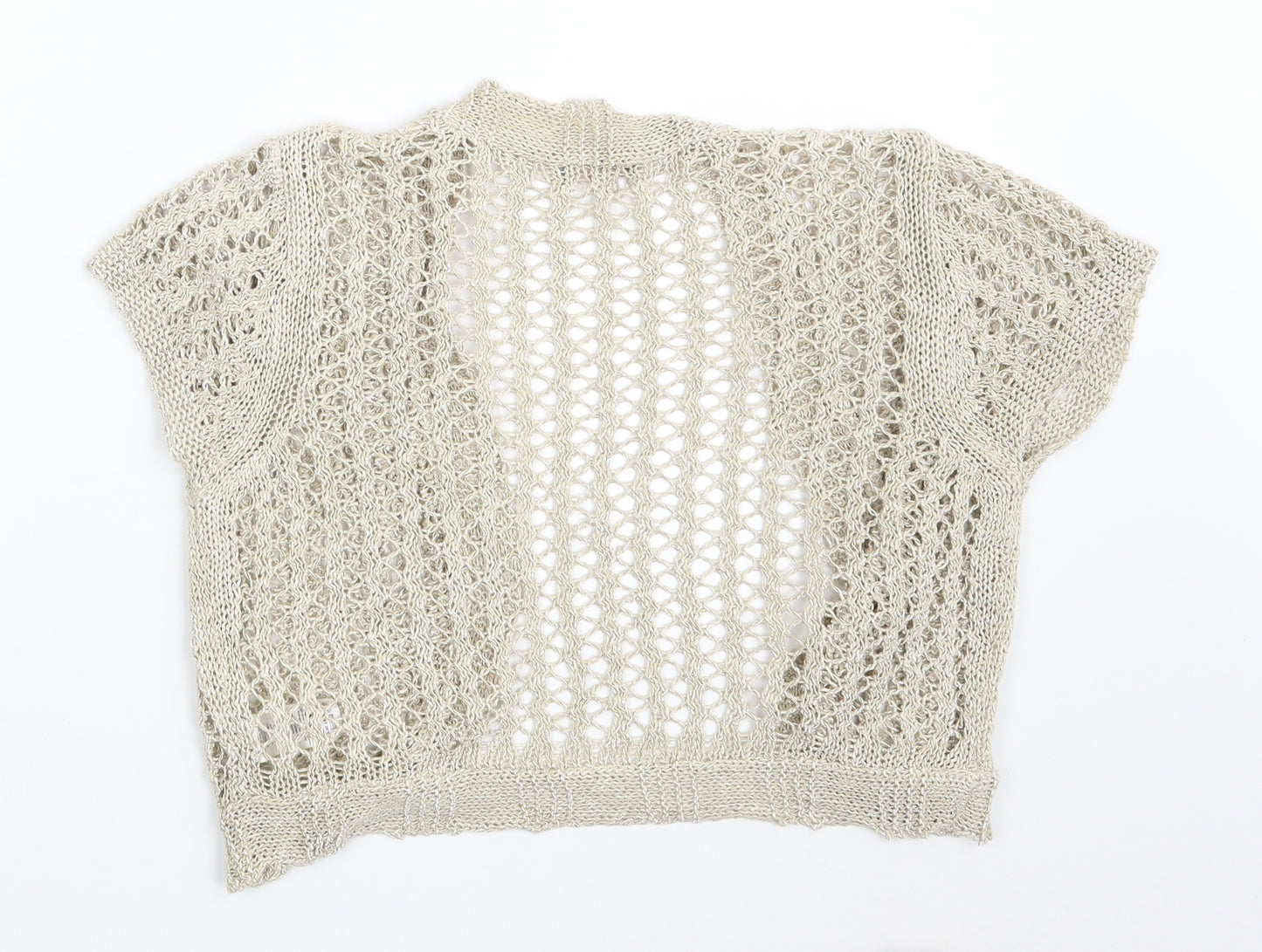 Per Una Womens Gold   Shrug Jumper Size 14