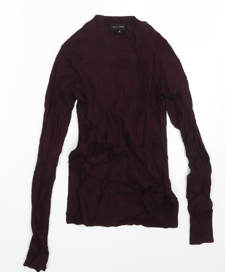 New Look Womens Purple   Pullover Sweatshirt Size 8