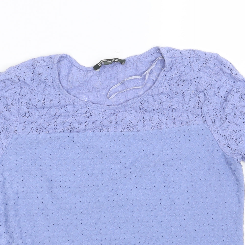 Bonmarché Womens Blue   Basic T-Shirt Size 10