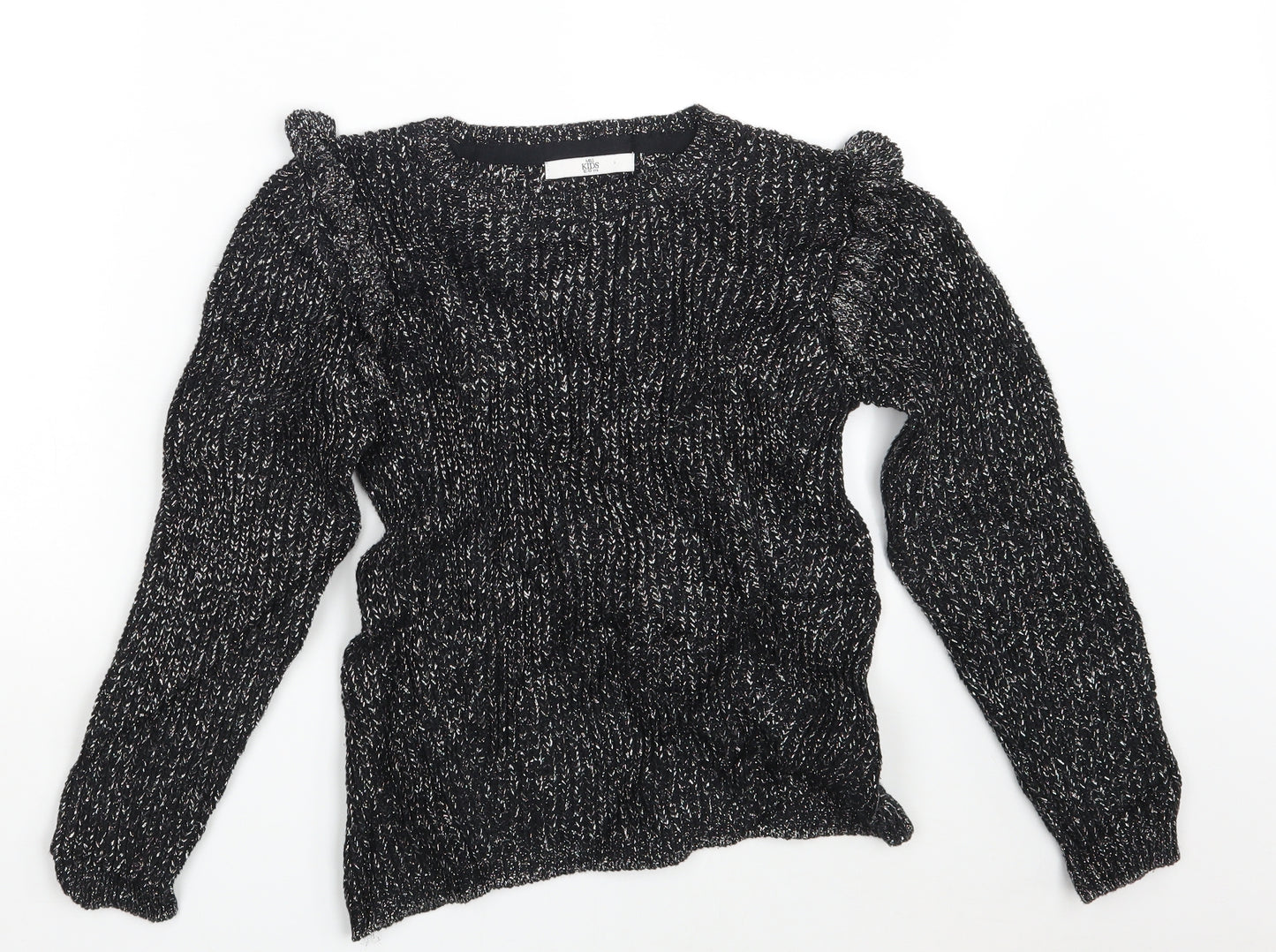 M&S Girls Black   Pullover Jumper Size 12-13 Years