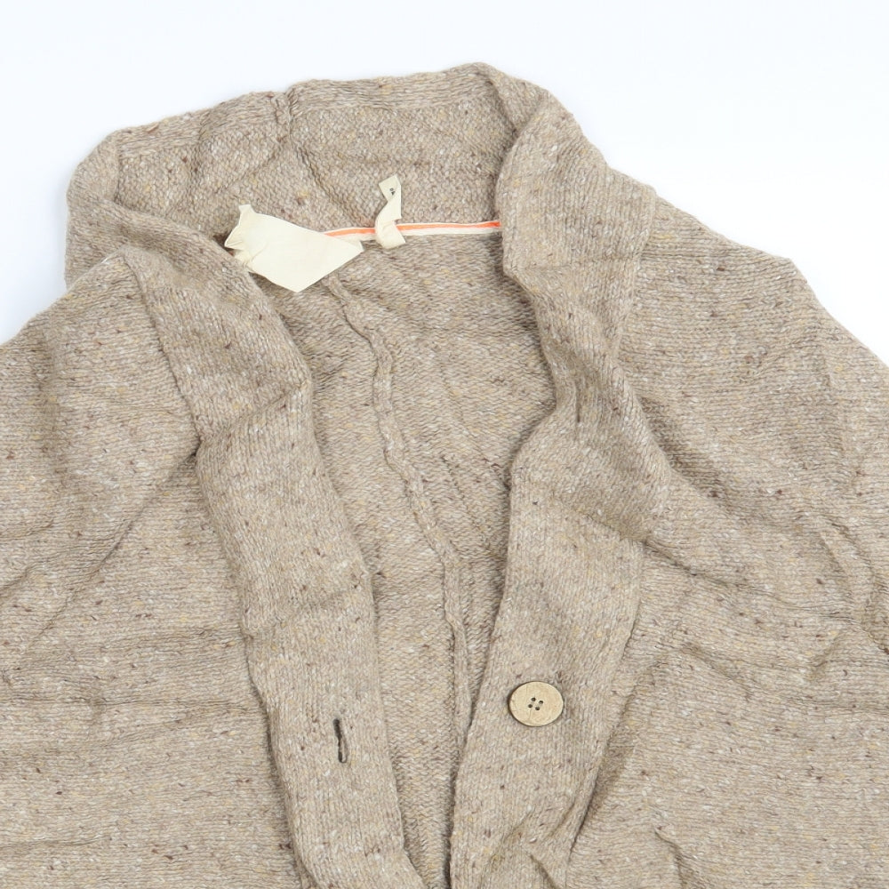 White Stuff Womens Brown   Wrap Jumper Size M