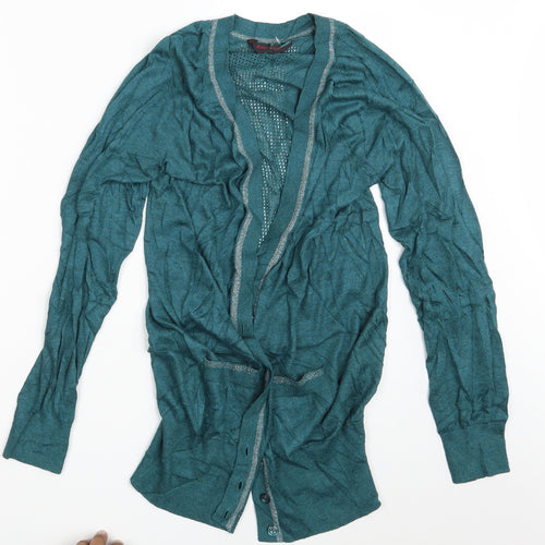 Miss Selfridge Womens Green   Cardigan Jumper Size 12