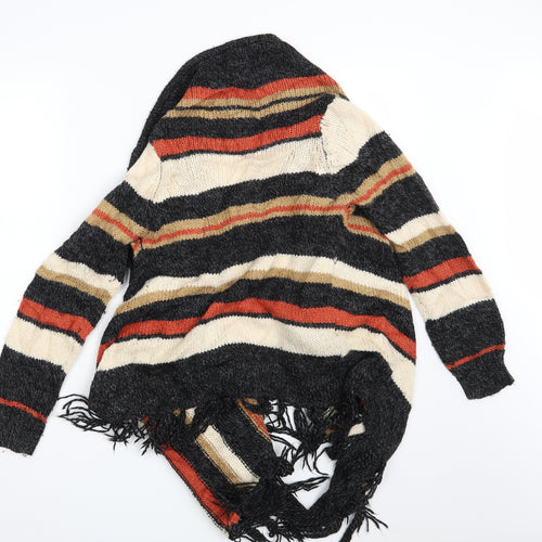 TU Womens Multicoloured Striped  Wrap Jumper Size M