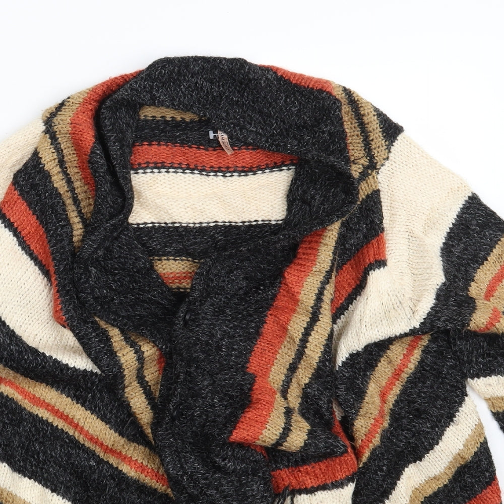 TU Womens Multicoloured Striped  Wrap Jumper Size M