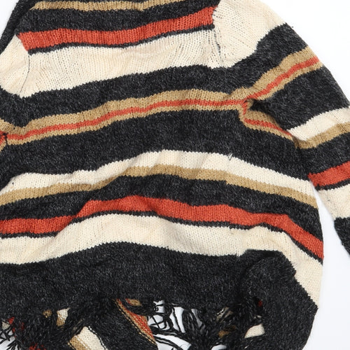 TU Womens Multicoloured Striped  Wrap Jumper Size M