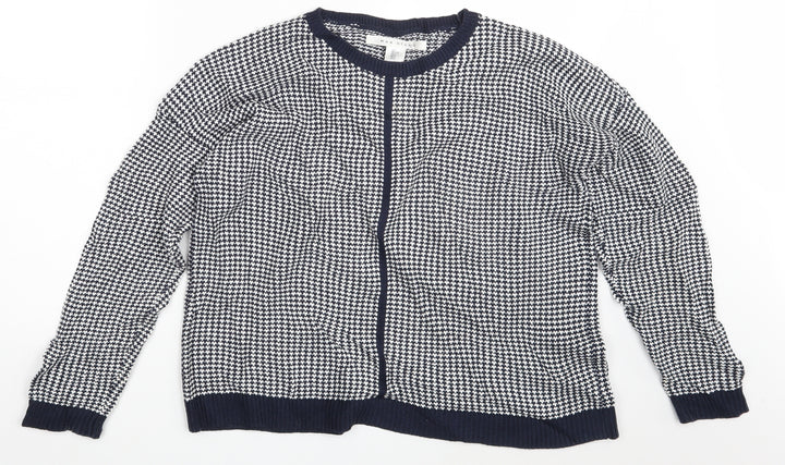 Max Studio Womens White Knit Pullover Jumper Size L
