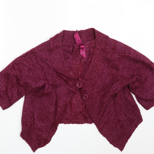 Evie Womens Purple   Wrap Jumper Size 10