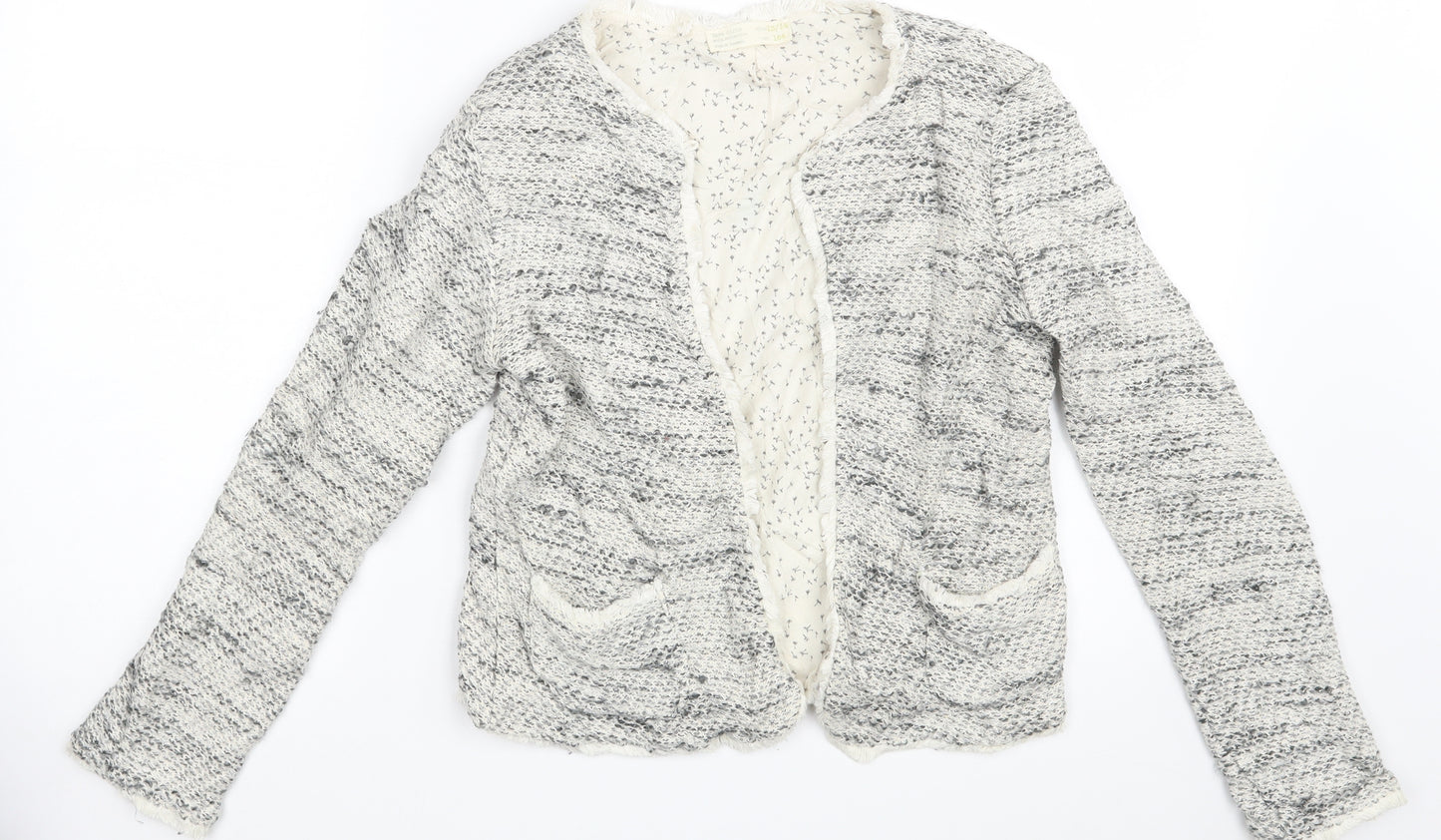 Zara Girls Beige   Cardigan Jumper Size 13-14 Years