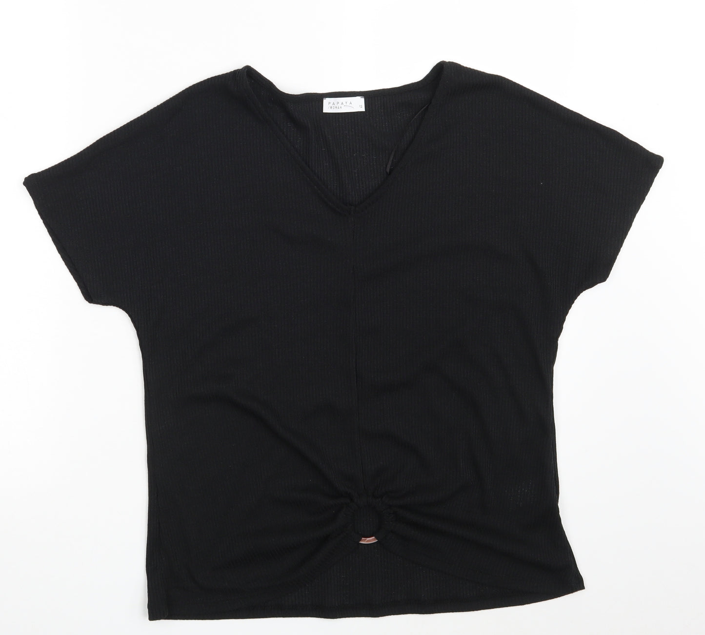 Papaya Womens Black   Pullover Sweatshirt Size 12