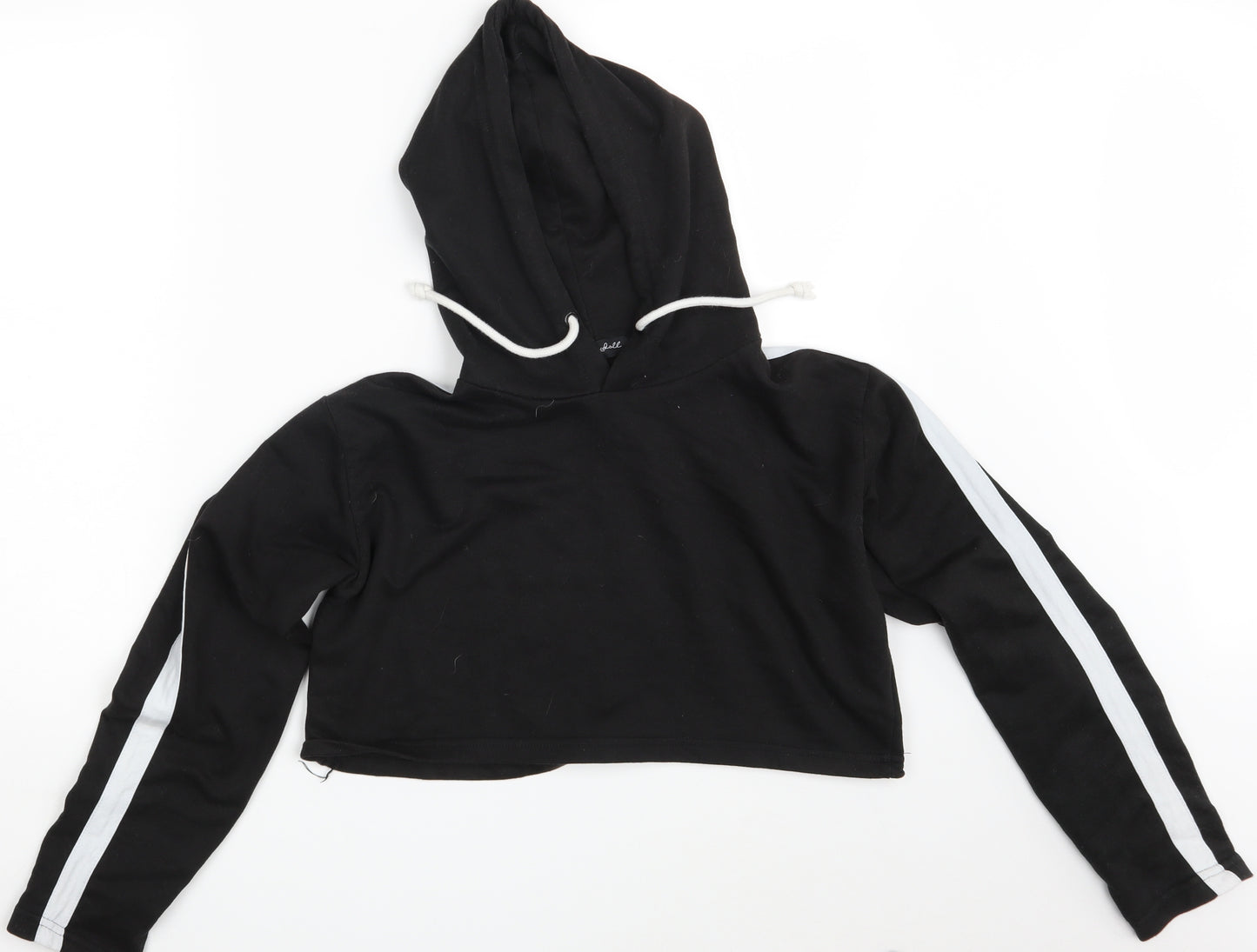 PindyDoll Womens Black   Pullover Hoodie Size 12  - Croppped