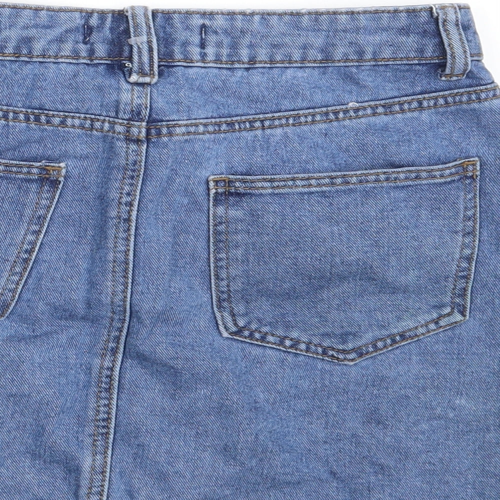 Denim Co.  Womens Blue  Denim Mini Skirt Size 8