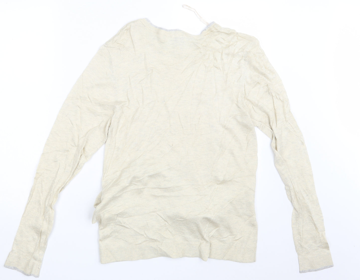 Linea Womens Beige   Pullover Sweatshirt Size 14