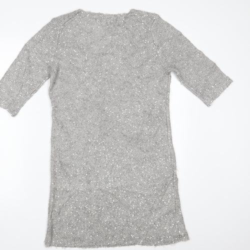 Style Butler Womens Silver   Fit & Flare  Size L