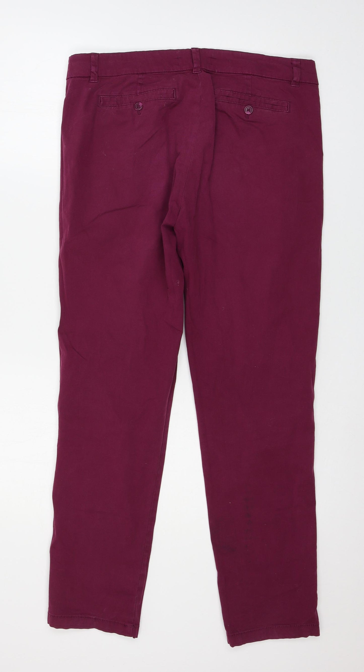 Marks and Spencer Womens Purple   Trousers  Size 12 L29 in