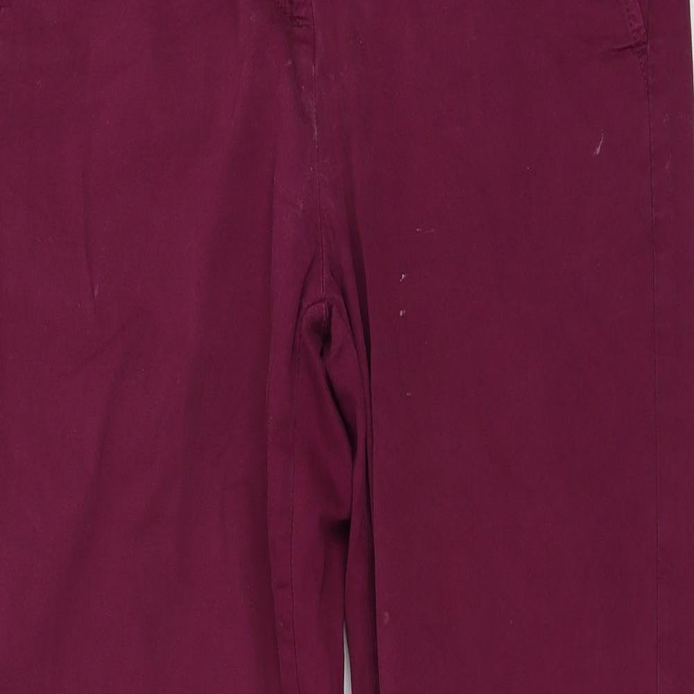 Marks and Spencer Womens Purple   Trousers  Size 12 L29 in