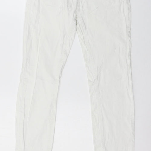 Amisu Womens White  Denim Skinny Jeans Size 10 L29 in