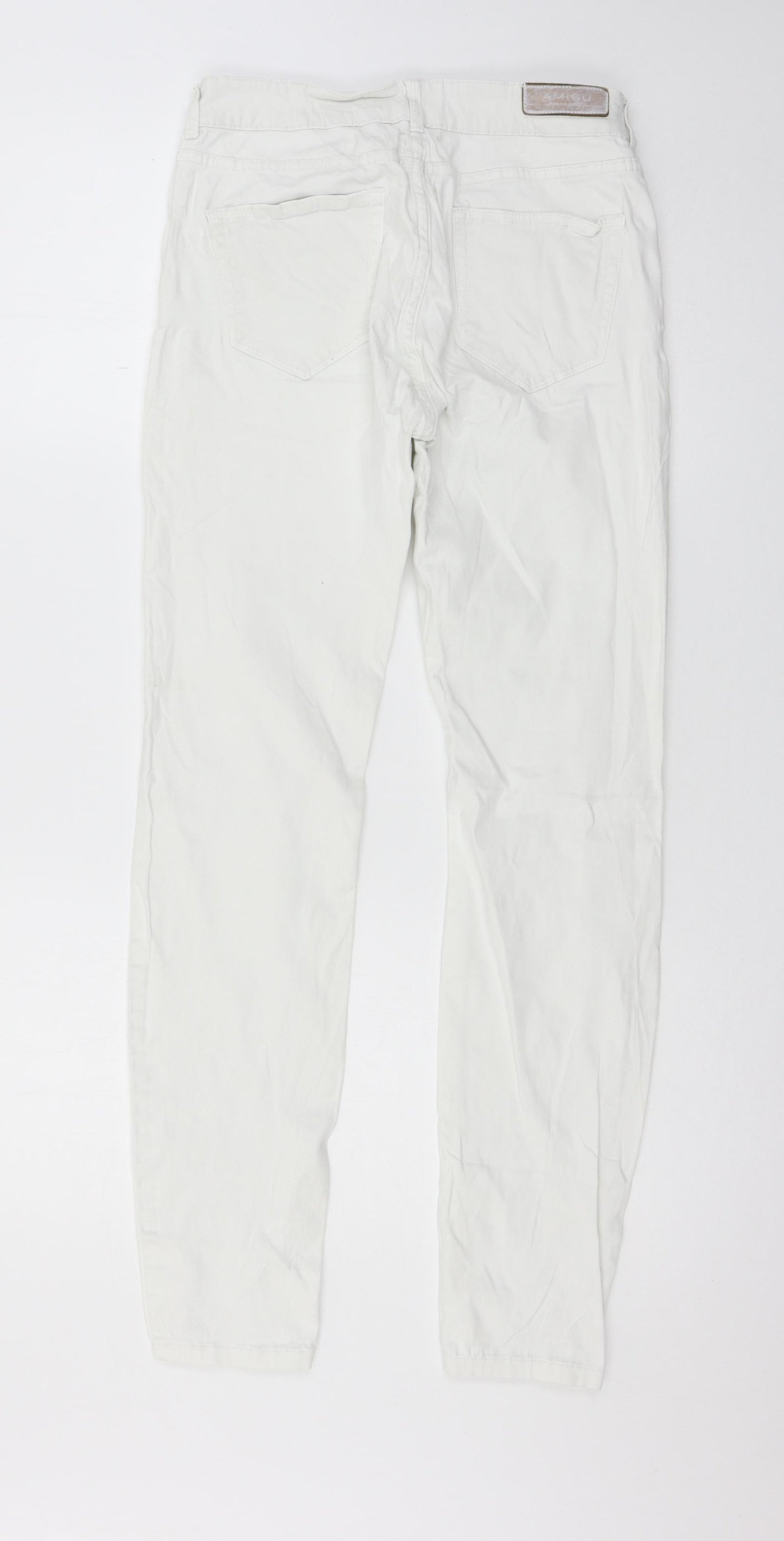 Amisu Womens White  Denim Skinny Jeans Size 10 L29 in