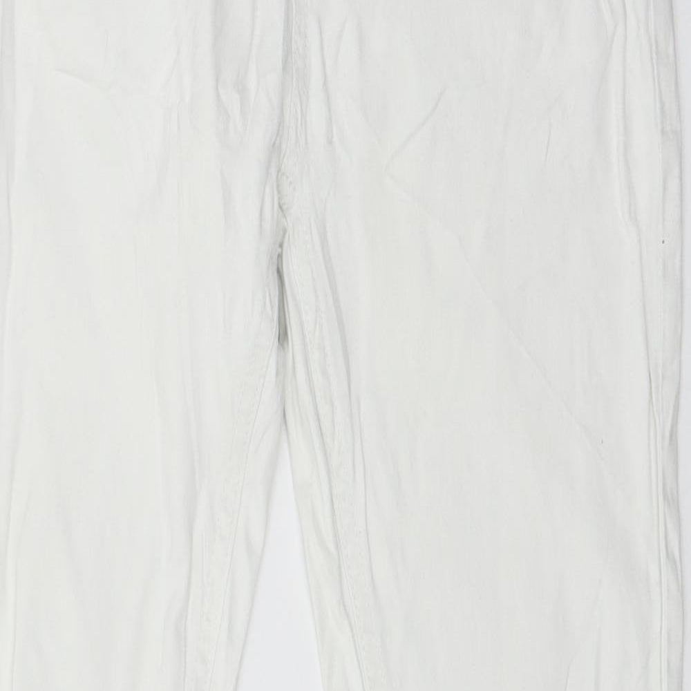 Amisu Womens White  Denim Skinny Jeans Size 10 L29 in