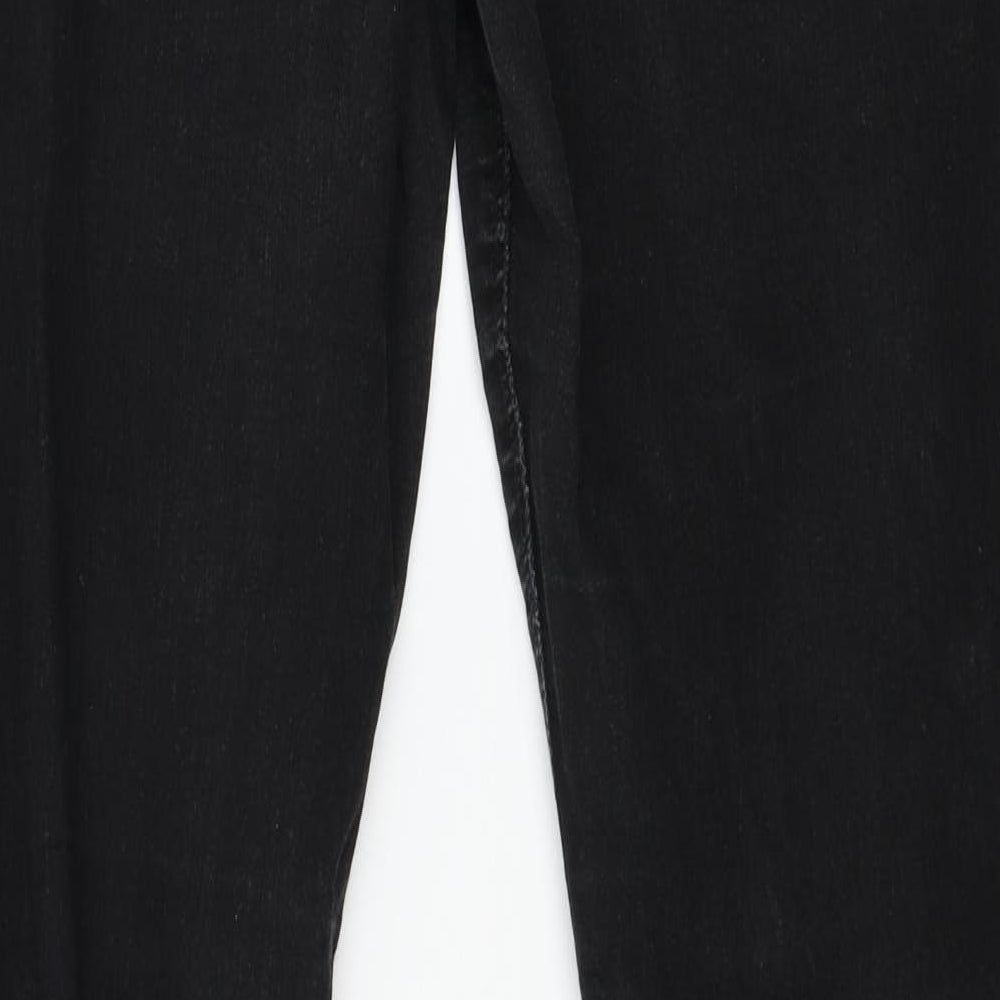 Denim & Co. Womens Black  Denim Skinny Jeans Size 14 L32 in