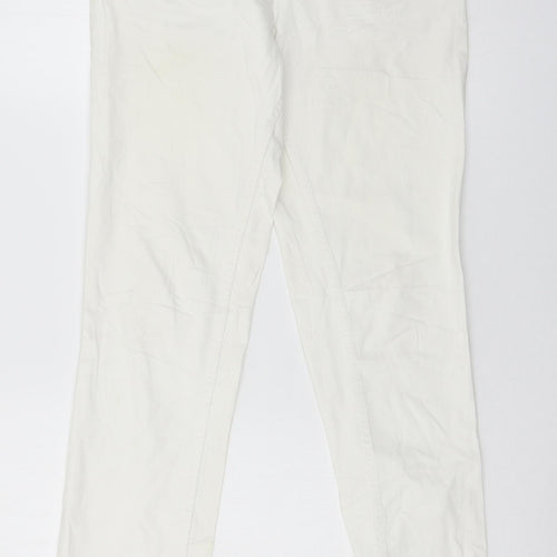 Cecila Classics Womens White  Denim Skinny Jeans Size 8 L29 in