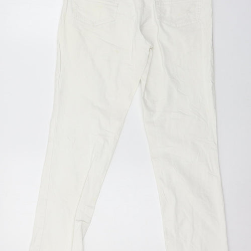 Cecila Classics Womens White  Denim Skinny Jeans Size 8 L29 in