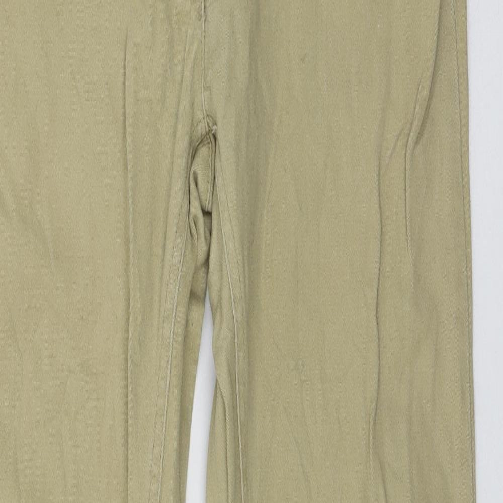 Flame Womens Beige  Denim Skinny Jeans Size 12 L31 in
