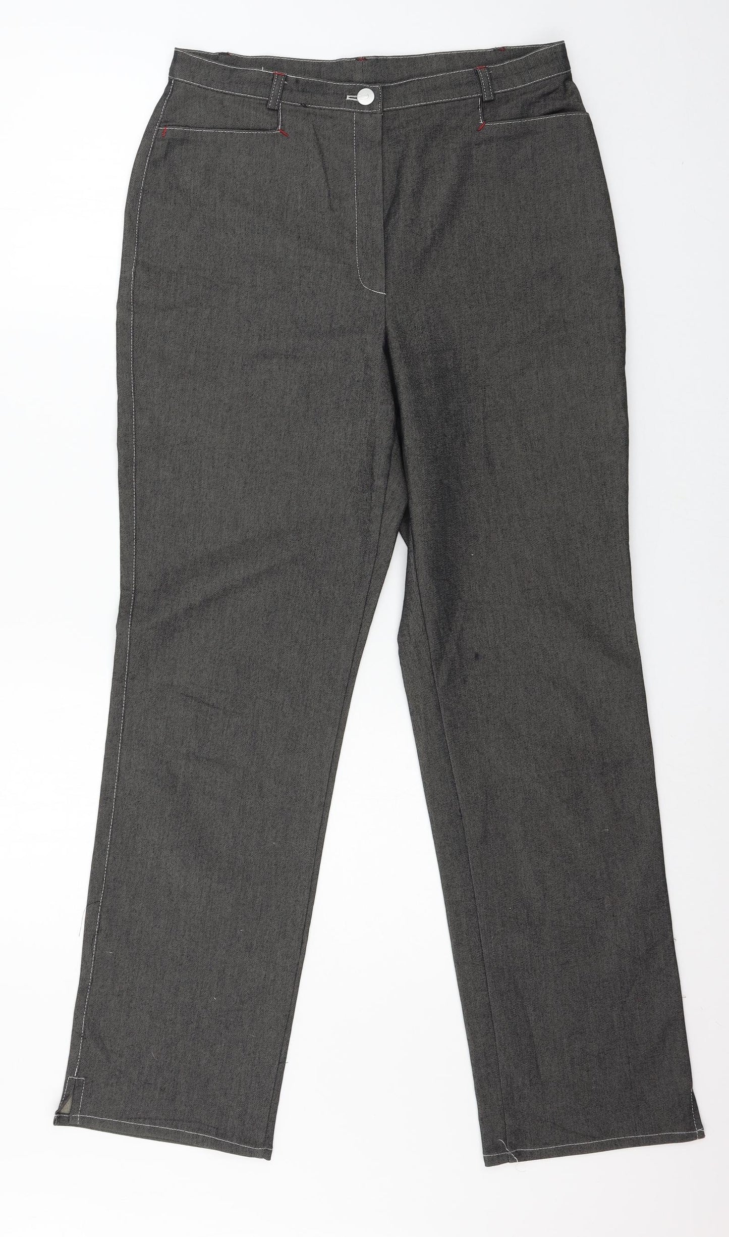 Preworn Womens Grey   Trousers  Size 12 L30 in