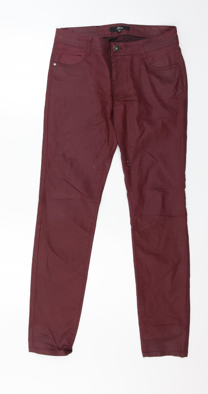 Christine Womens Purple Denim Skinny Jeans Size 8 L30 in