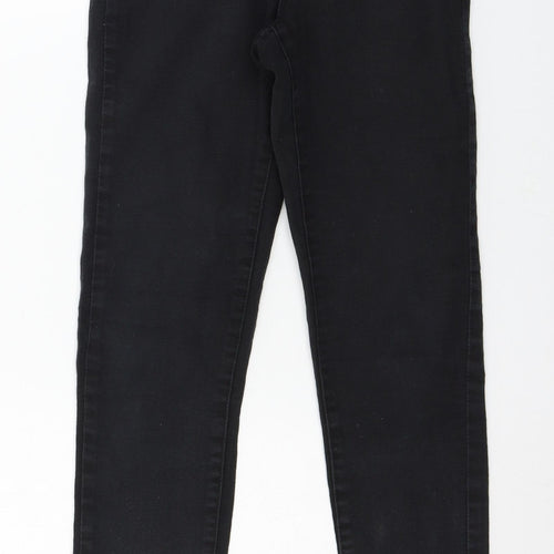 Denim & Co. Womens Black  Denim Skinny Jeans Size 8 L28 in