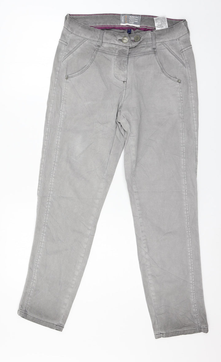 Cecil Womens Grey  Denim Skinny Jeans Size 28 in L28 in