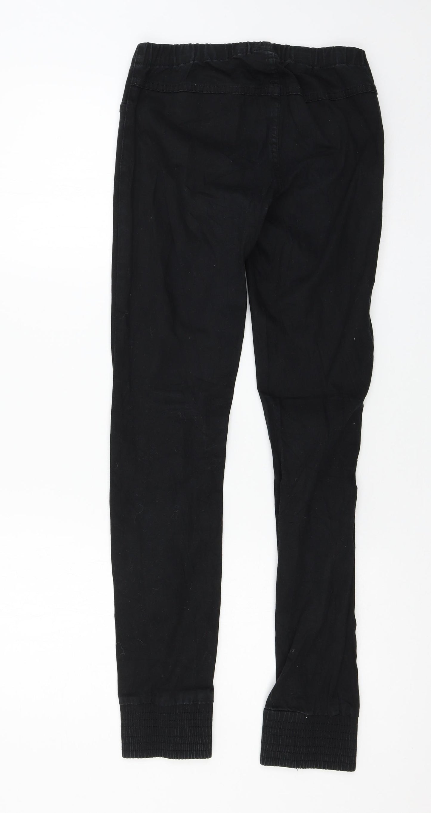 Pieces Womens Black  Denim Straight Jeans Size S L29 in