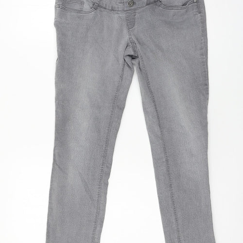 C&A Womens Grey  Denim Skinny Jeans Size 8 L27 in