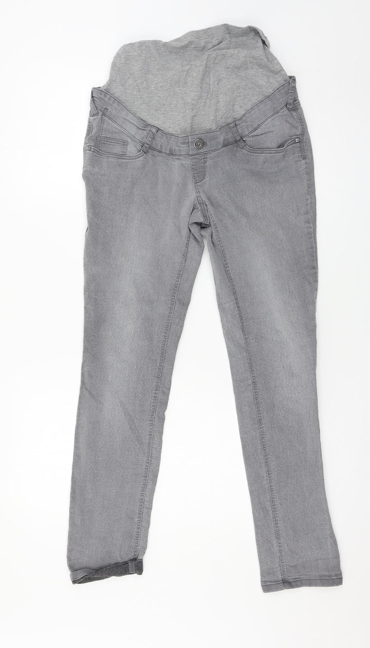 C&A Womens Grey Denim Skinny Jeans Size 8 L27 in