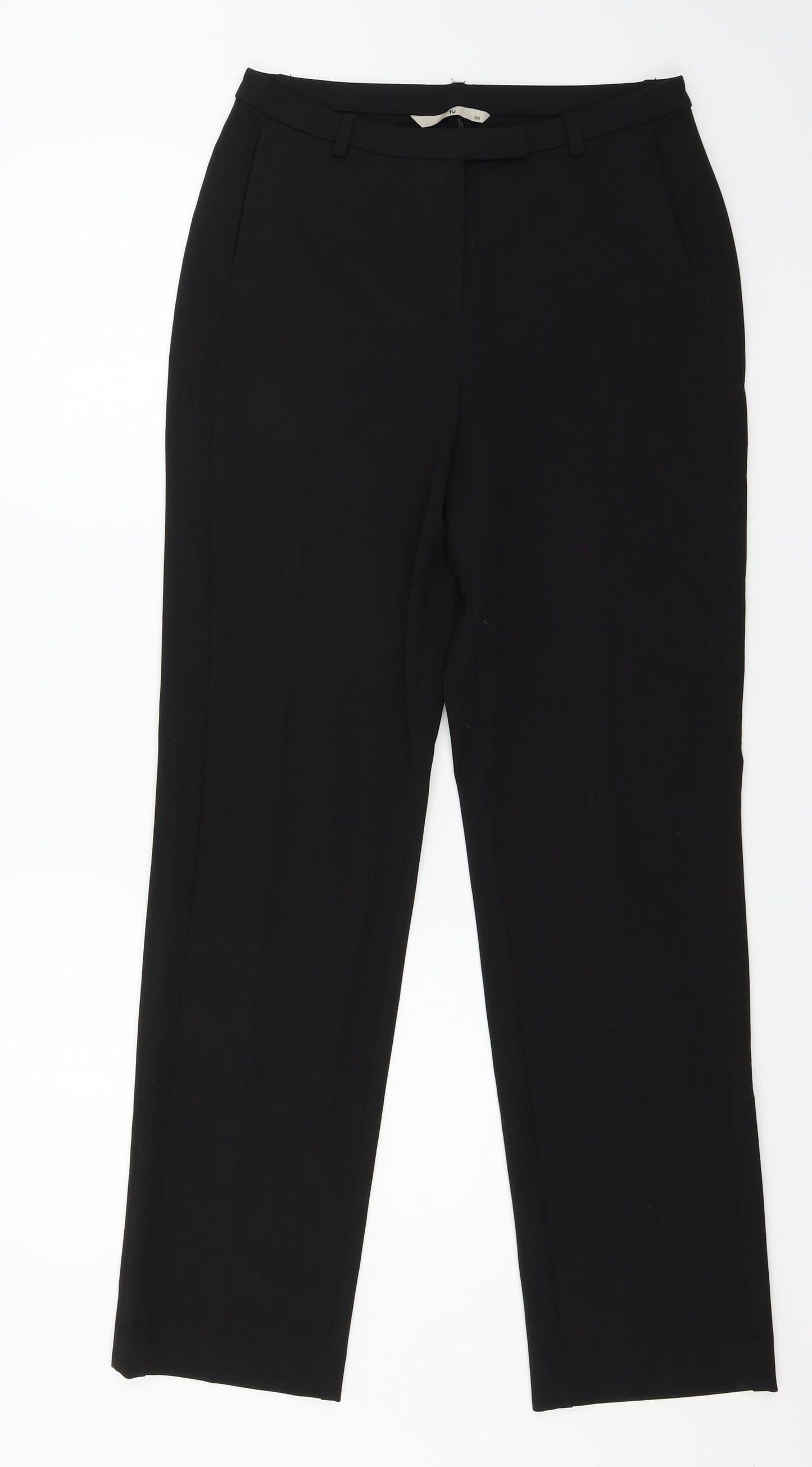 TU Womens Black   Trousers  Size 10 L30 in