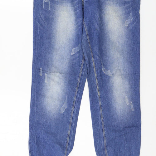 Push up Womens Blue  Denim Mom Jeans Size 34 in L30 in