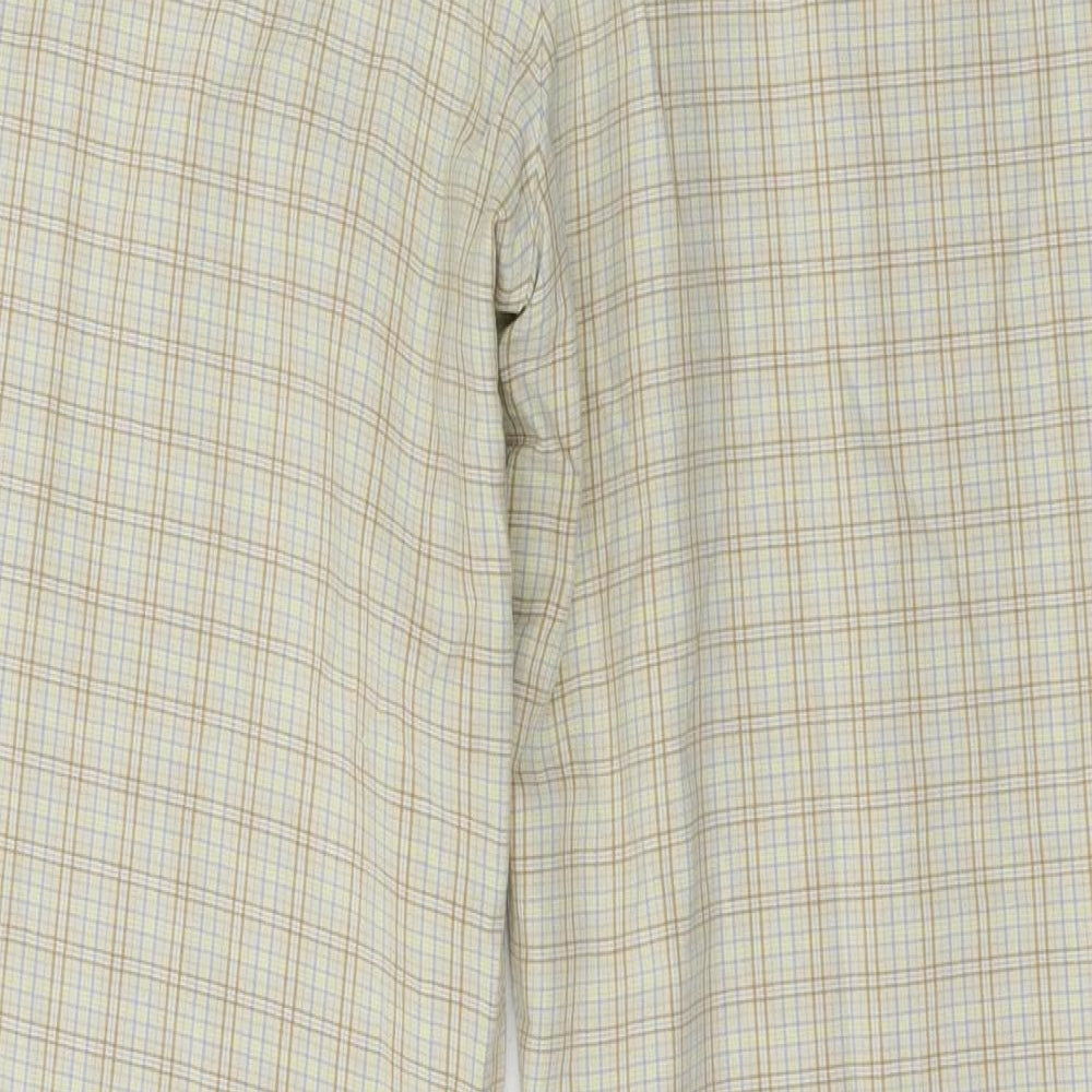 St Michael Womens Beige Check  Trousers  Size 16 L26 in