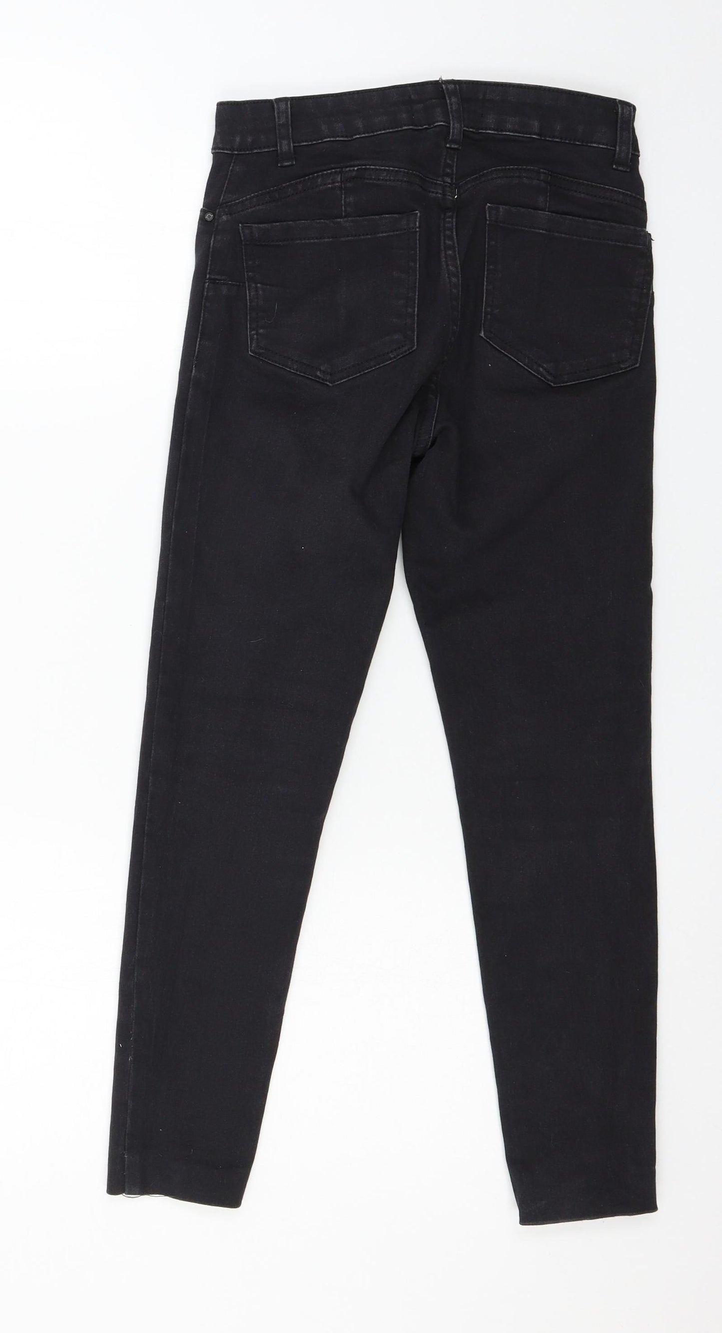 Denim & Co. Womens Black  Denim Skinny Jeans Size 8 L24 in