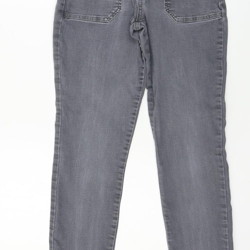 Dorothy Perkins Womens Grey  Denim Skinny Jeans Size 12 L28 in