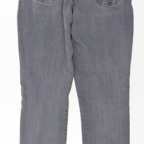 Dorothy Perkins Womens Grey  Denim Skinny Jeans Size 12 L28 in