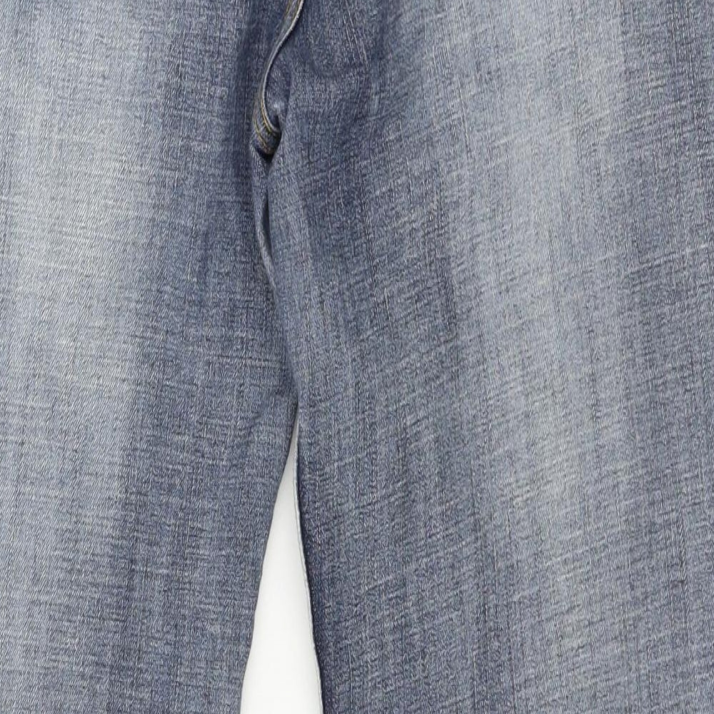 Colors Of The World Womens Blue  Denim Straight Jeans Size 16 L27 in