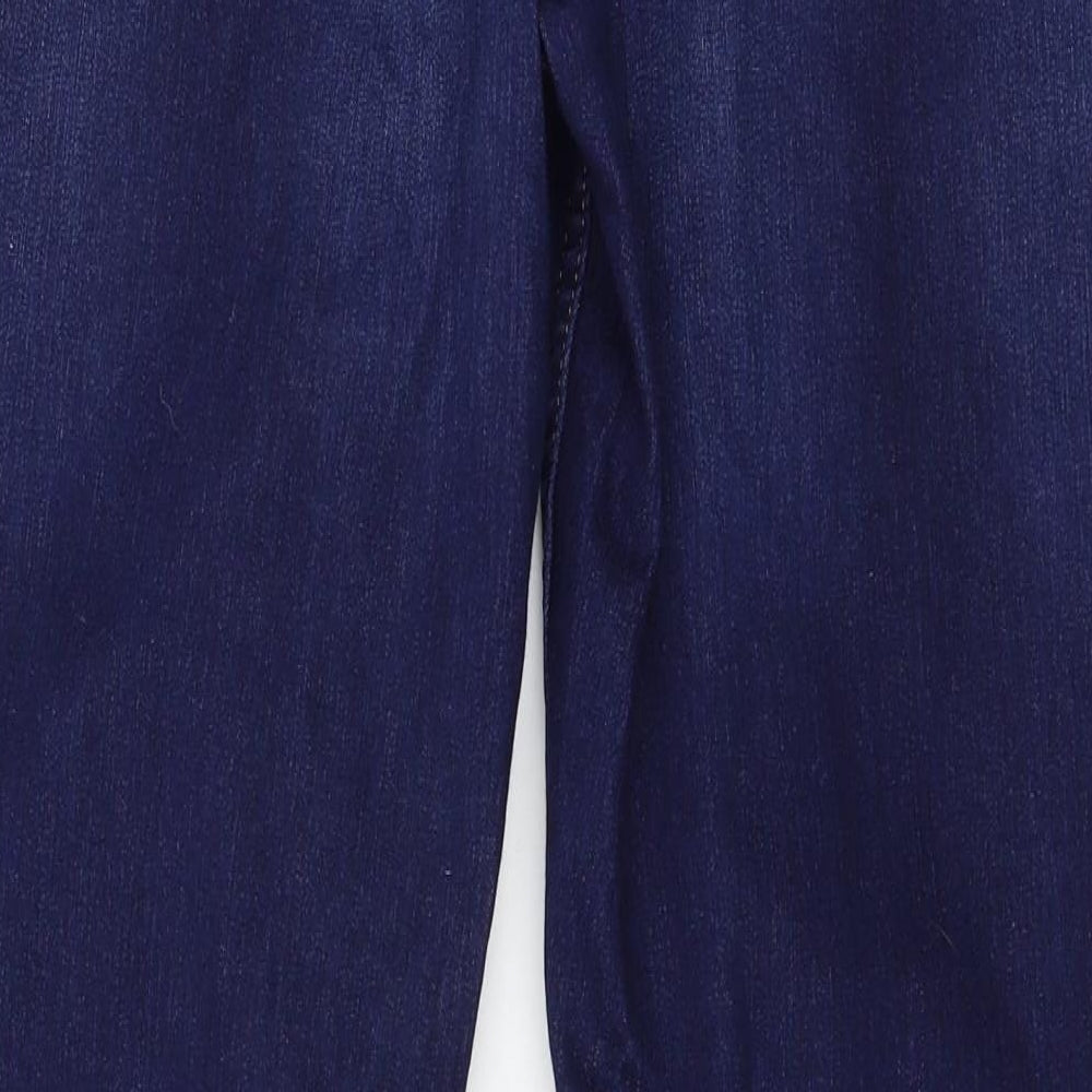 Marks and Spencer Womens Blue  Denim Straight Jeans Size 14 L30 in